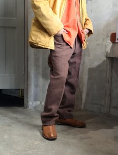 画像1: 80's Eddie Bauer チェック柄 メルトンウールスラックス W34 (1)