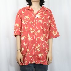 画像2: 90's〜 POLO Ralph Lauren バンブー柄 コットンハワイアンシャツ L (2)