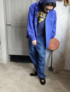 画像2: RUSSELL ATHLETIC "FREEPORT" ウイングフット プリントスウェットフーディー NAVY (2)