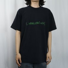 画像2: 90's IRELAND製 "intoxicated man" シンガーソングライタープリントTシャツ BLACK L (2)