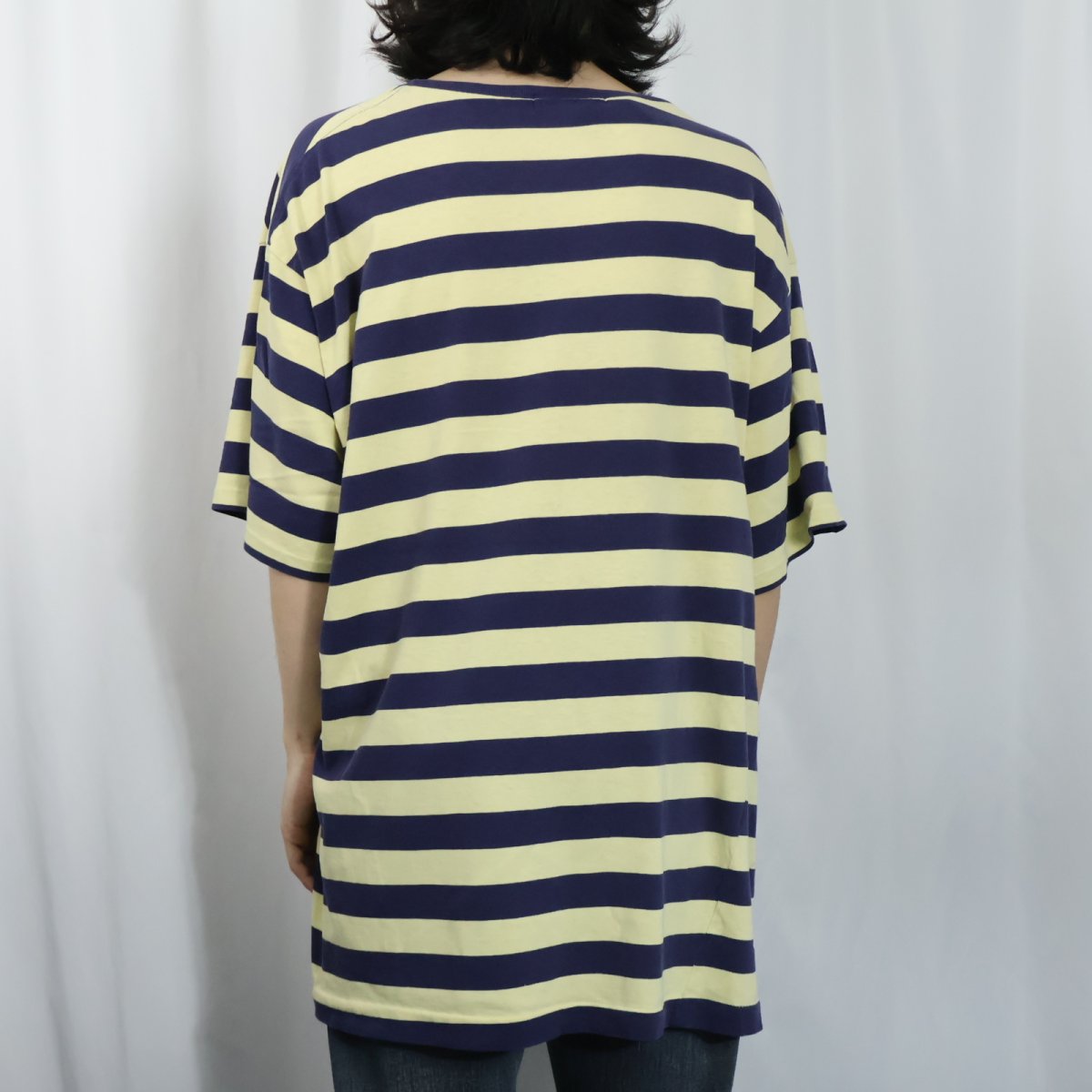 画像3: POLO Ralph Lauren ロゴ刺繍 ボーダー柄 ポケットTシャツ XL (3)