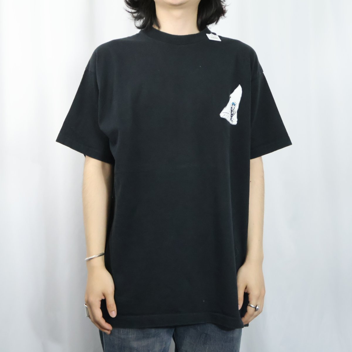 画像3: 90's USA製 "HARRY UNPLUGGED" パロディプリントTシャツ BLACK XL (3)