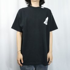 画像3: 90's USA製 "HARRY UNPLUGGED" パロディプリントTシャツ BLACK XL (3)