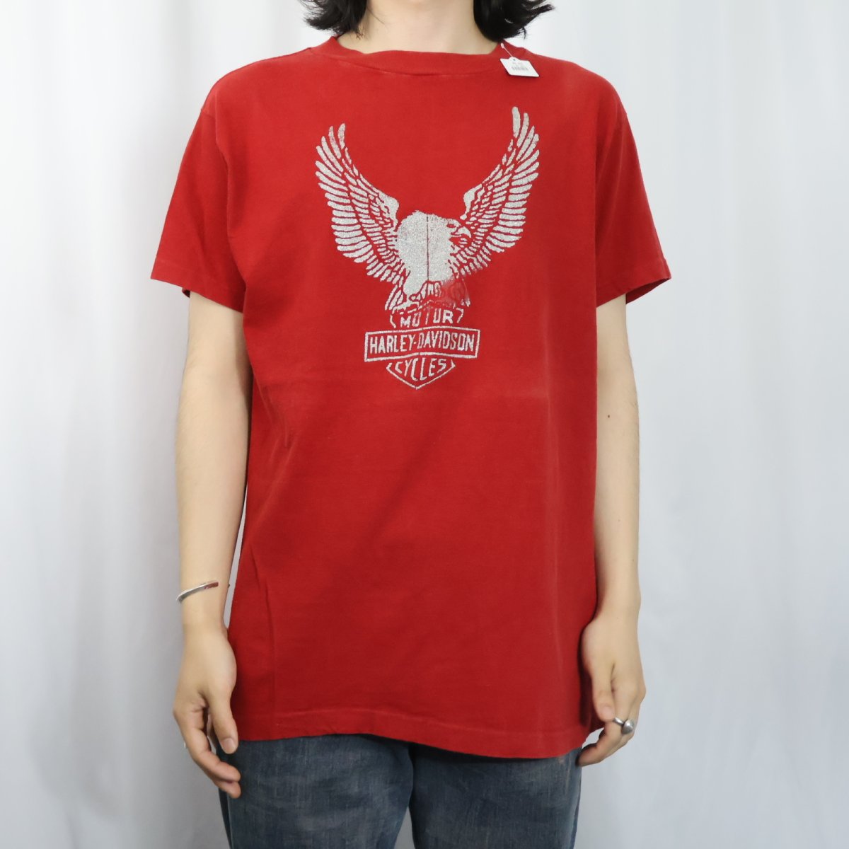 画像2: 70〜80's Harley-Davidson イーグルプリントTシャツ (2)