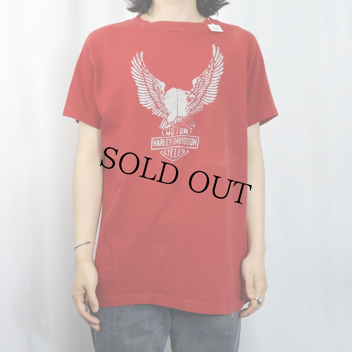 画像2: 70〜80's Harley-Davidson イーグルプリントTシャツ (2)