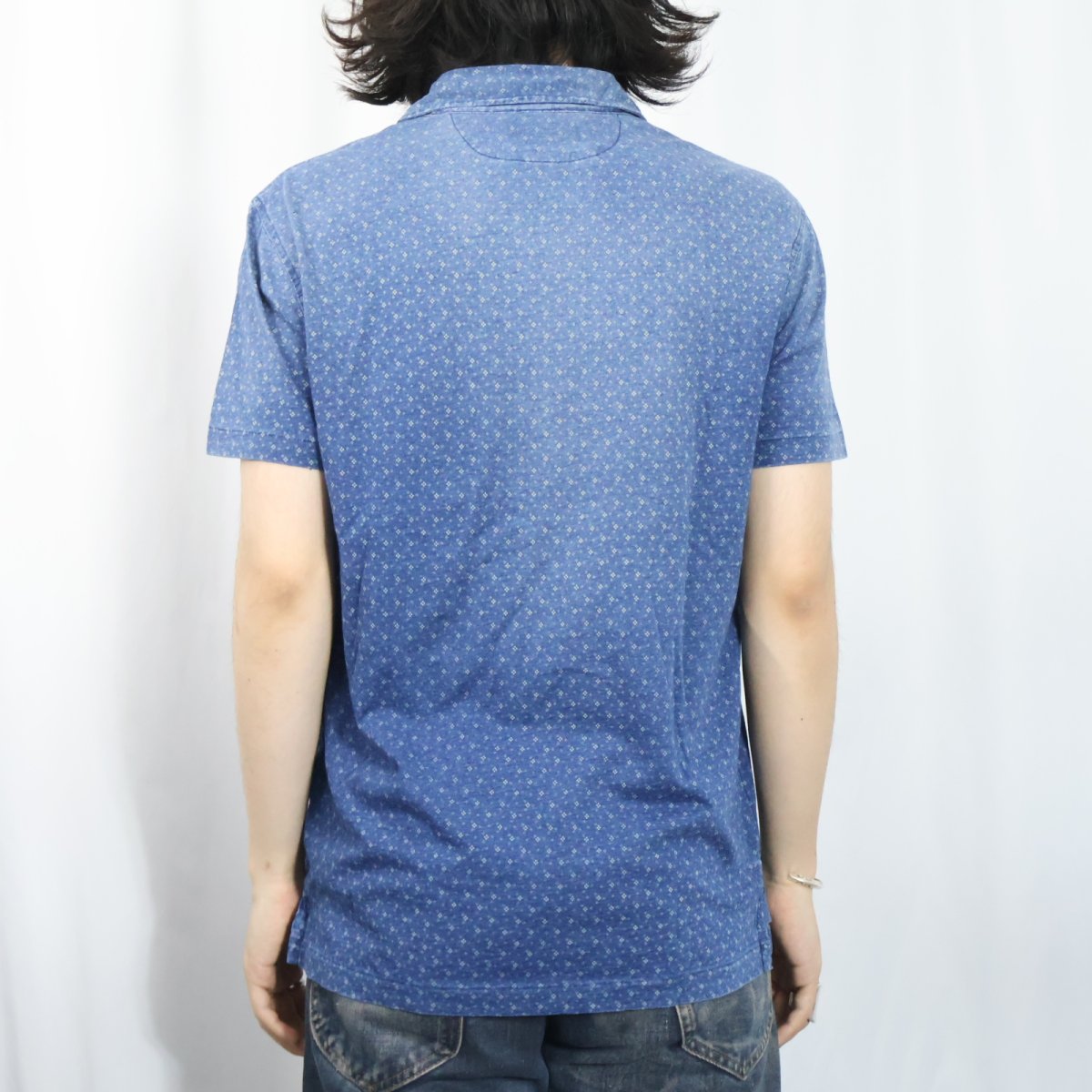 画像3: POLO Ralph Lauren 総柄 マチ付き ポロシャツ M (3)