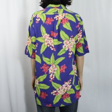 画像3: POLO Ralph Lauren "CALDWELL" 花柄 レーヨンオープンカラーシャツ S (3)