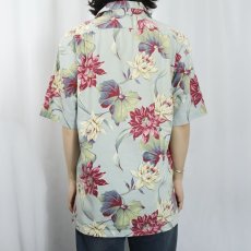 画像3: POLO Ralph Lauren 花柄 コットンオープンカラーシャツ M (3)