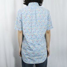 画像3: Ralph Lauren "CLASSIC FIT" 花柄 コットンボタンダウンシャツ S (3)