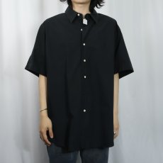 画像2: POLO Ralph Lauren ロゴ刺繍 コットンシャツ BLACK XXL (2)