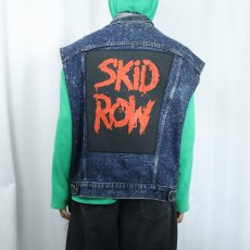 画像4: 80's Levi's 70507-0229 USA製 "SKID ROW" ギャラクティックウォッシュ×カットオフ デニムジャケット (4)