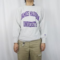 画像2: 90's Champion REVERSE WEAVE USA製 "ANES MADISON UNIVERSITY" プリントスウェット XL (2)