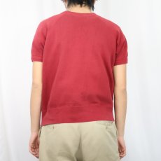 画像3: 60's ARTEX "ATX" フロッキープリント半袖スウェット L (3)