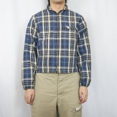 画像2: 60's CAMPUS チェック柄 コットンジップジャケット  (2)