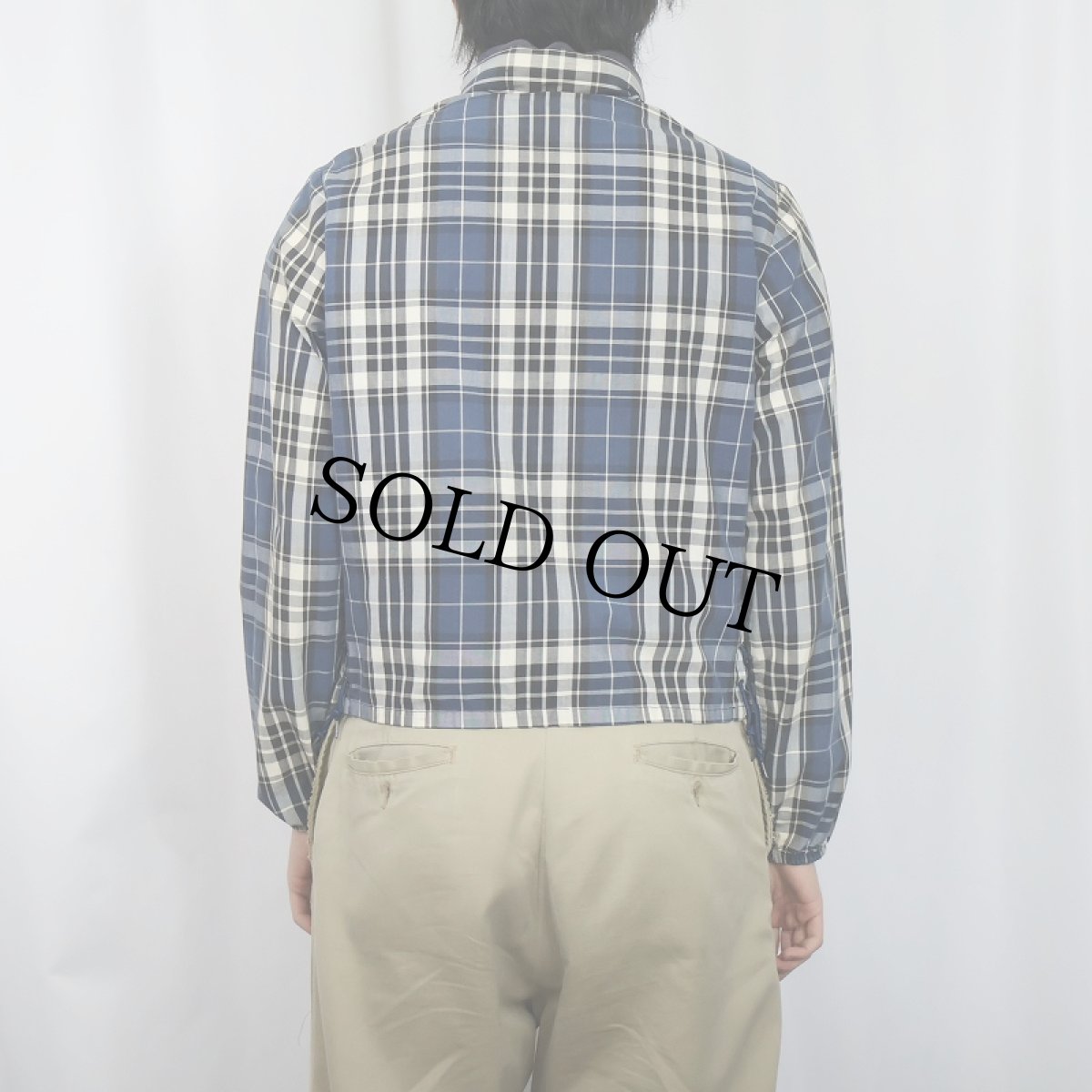 画像3: 60's CAMPUS チェック柄 コットンジップジャケット  (3)