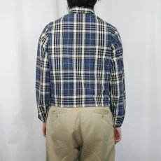 画像3: 60's CAMPUS チェック柄 コットンジップジャケット  (3)