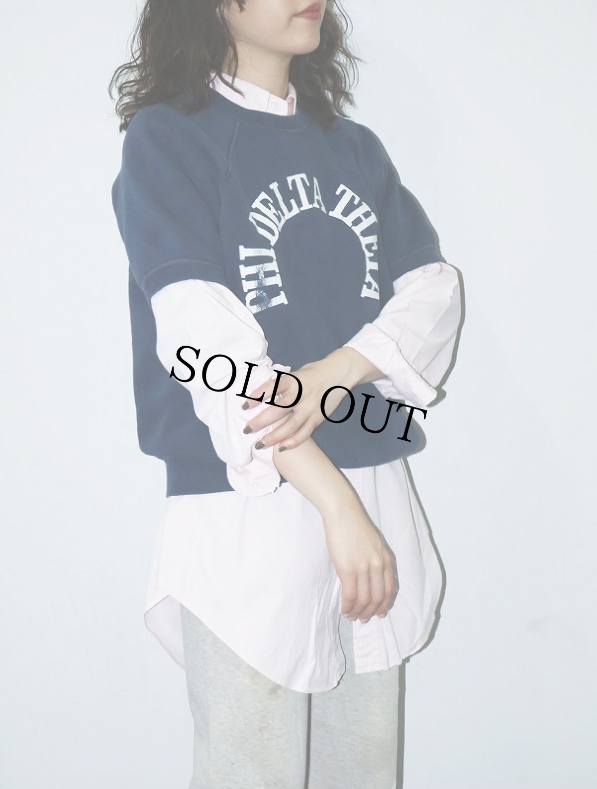 画像1: 60's FSSC "PHI DELTA THETA" 半袖スウェット NAVY  (1)