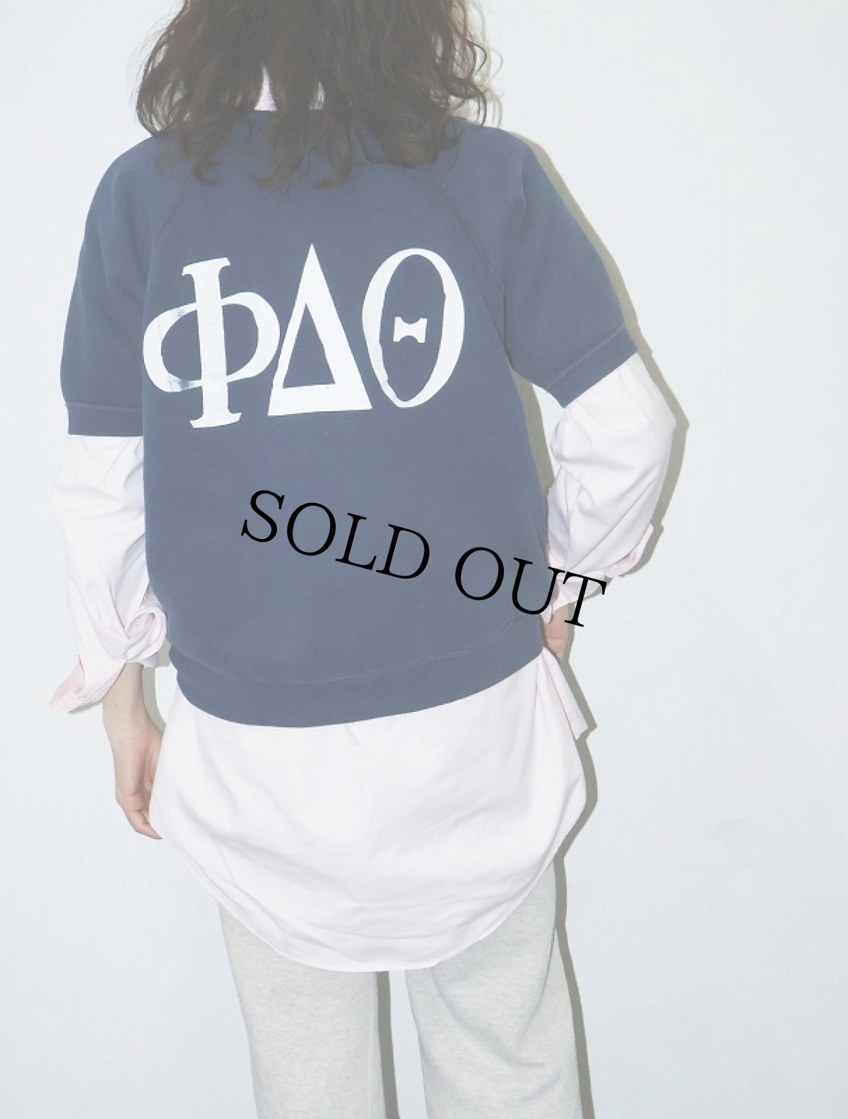 画像2: 60's FSSC "PHI DELTA THETA" 半袖スウェット NAVY  (2)