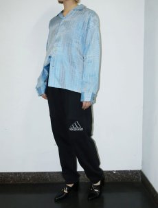 画像3: adidas ロゴ刺繍 フリース切り替え スウェットパンツ BLACK L (3)