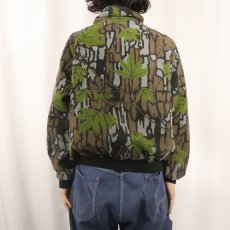 画像3: 80's SAFTBAK USA製 トレバークカモ×リアルツリーカモ柄 フリースジャケット L (3)