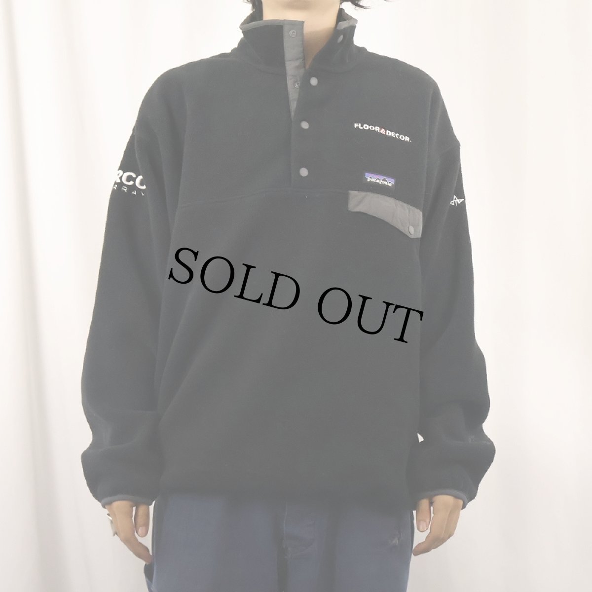 画像2: 2016AW Patagonia 刺繍入り スナップT BLACK L (2)