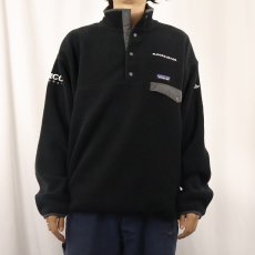 画像2: 2016AW Patagonia 刺繍入り スナップT BLACK L (2)