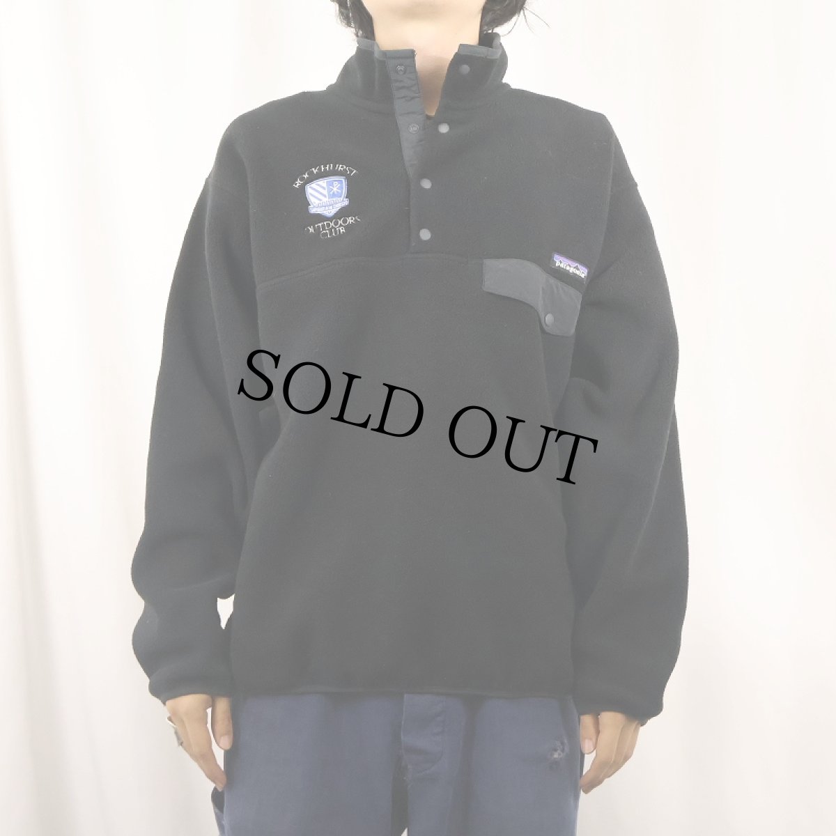 画像2: 2014AW Patagonia 刺繍入り スナップT BLACK M (2)