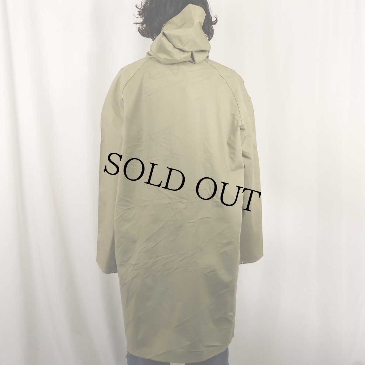 画像4: GALLIANO リバーシブル ゴム引き×ラバー レインコート XL (4)