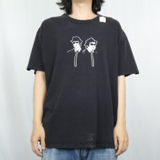 画像2: 90〜2000's THE BLUES BROTHERS "HOUSE OF BLUES" コメディ映画プリントTシャツ BLACK (2)