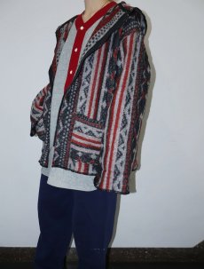 画像2: 総柄 ウールラグパーカー (2)