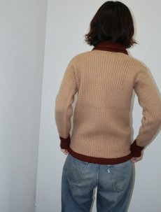 画像3: 50〜60's IDEAL-KNIT CANADA製 ワッペン付き カウチンニットカーディガン YOUTH SIZE (3)
