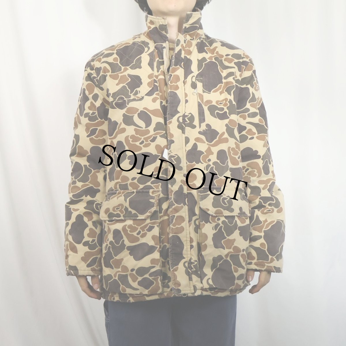 画像2: 10x USA製 ダックハンターカモ柄 中綿入り マウンテンパーカー L (2)