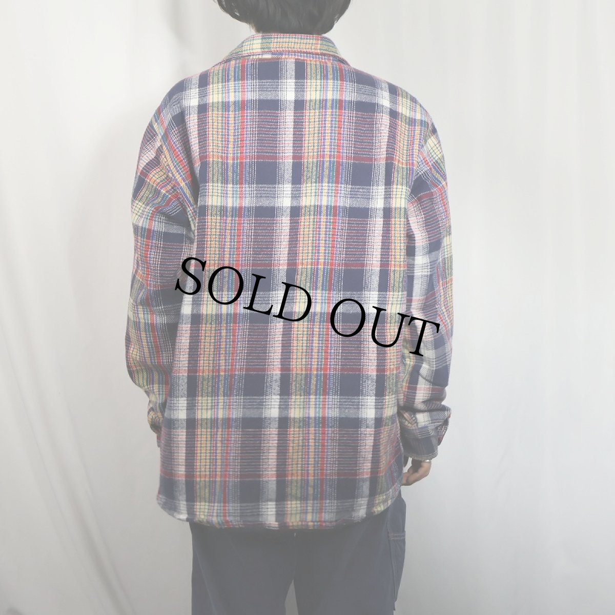 画像3: 90's FIVE BROTHER USA製 チェック柄 キルティングライナー ヘビーネルシャツXL (3)