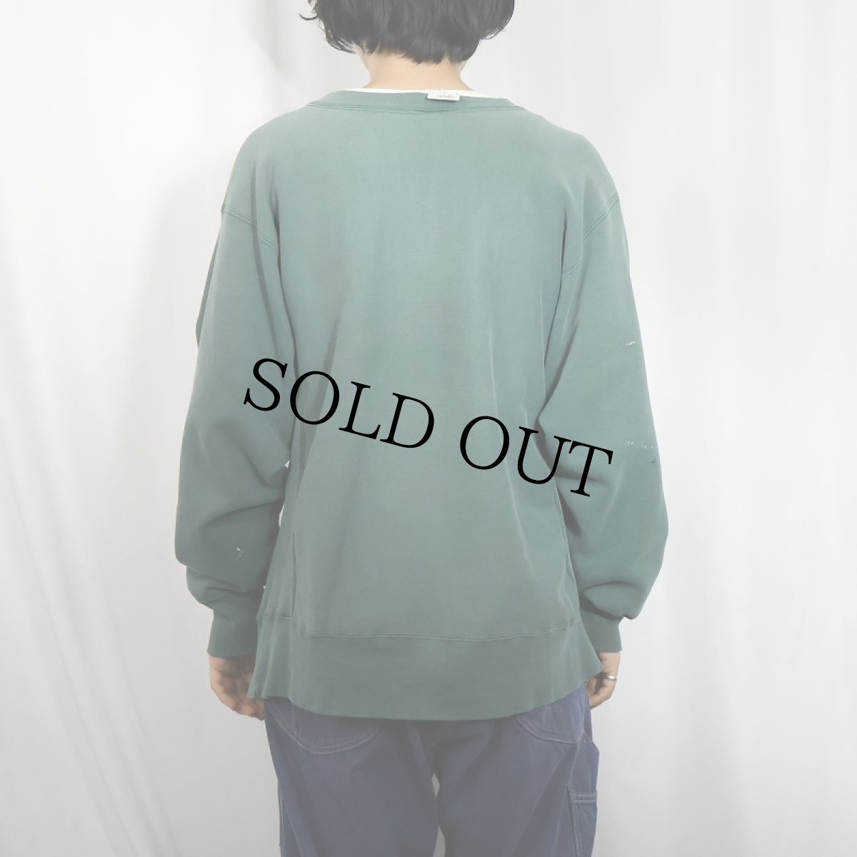 画像3: 80's Champion REVERSE WEAVE USA製 トリコタグ "WASHINGTON UNIVERSITY CREW" プリントスウェット L (3)