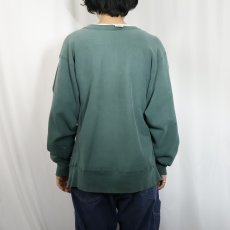 画像3: 80's Champion REVERSE WEAVE USA製 トリコタグ "WASHINGTON UNIVERSITY CREW" プリントスウェット L (3)