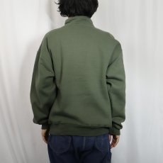 画像3: 90's RUSSELL ATHLETIC USA製 無地 ハーフジップスウェット L (3)