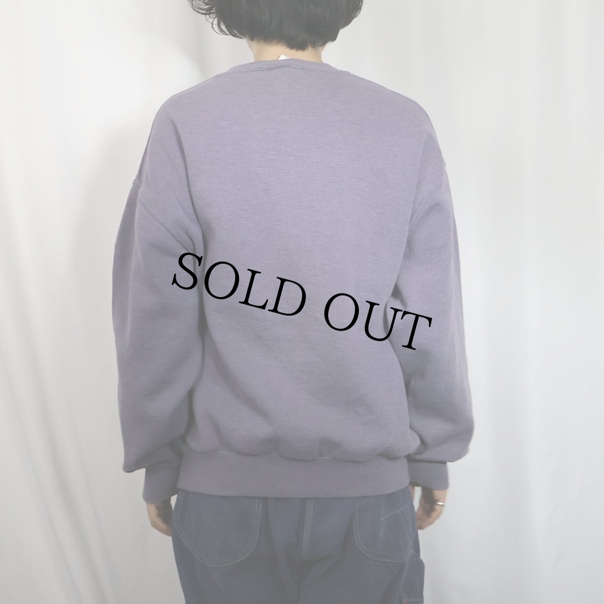 画像3: 90's RUSSELL ATHLETIC USA製 前V 無地スウェット L (3)