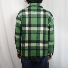 画像3: 70's Fashion Sportswear チェック柄 CPOシャツジャケット L (3)