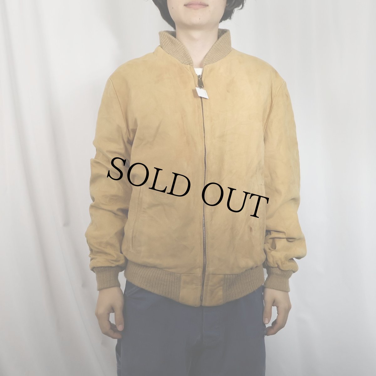 画像2: 60〜70's ヌバックレザージャケット (2)