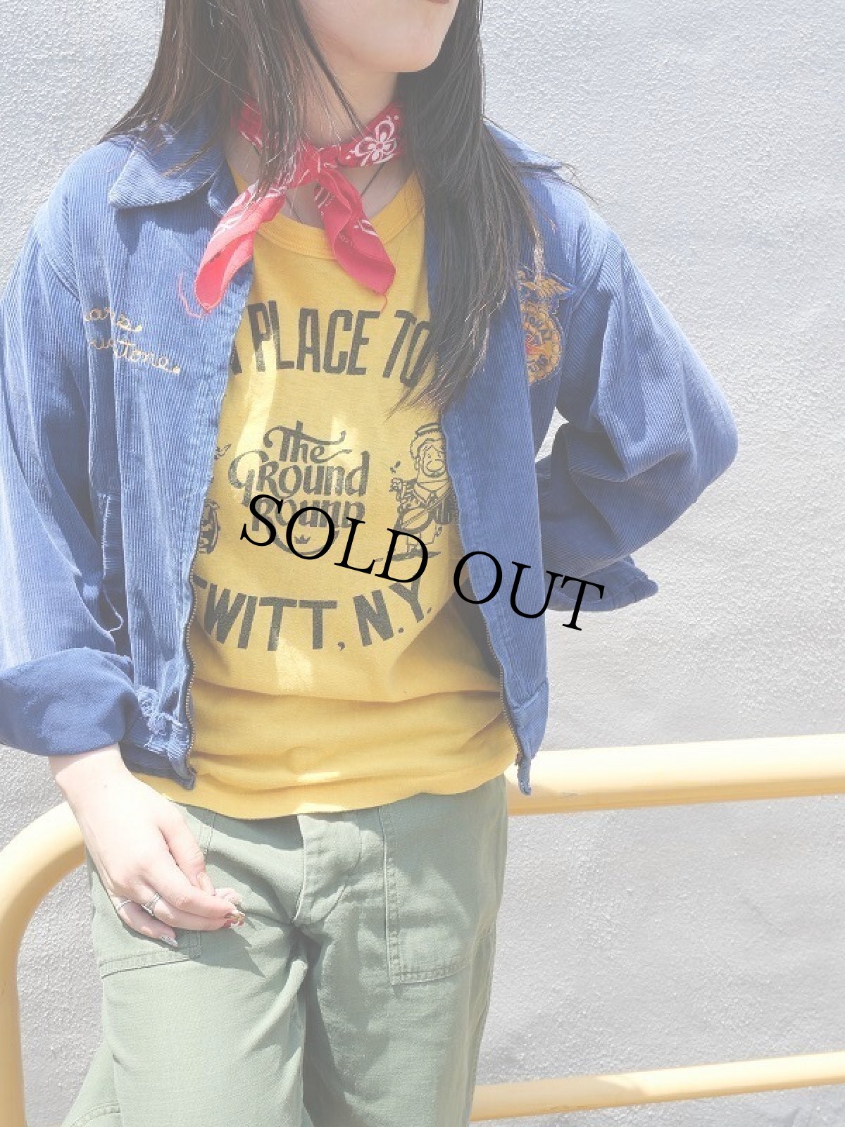 画像1: 70's THE GROUND ROUND プリントTシャツ M (1)