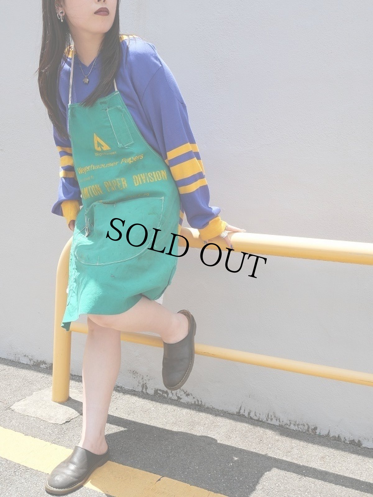 画像1: VINTAGE "BINGHAMTOB PAPER DIVISION" エプロン (1)