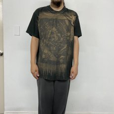 画像3: 【SALE】90's CANADA製 スカルデザイン 大判プリントTシャツ XL (3)