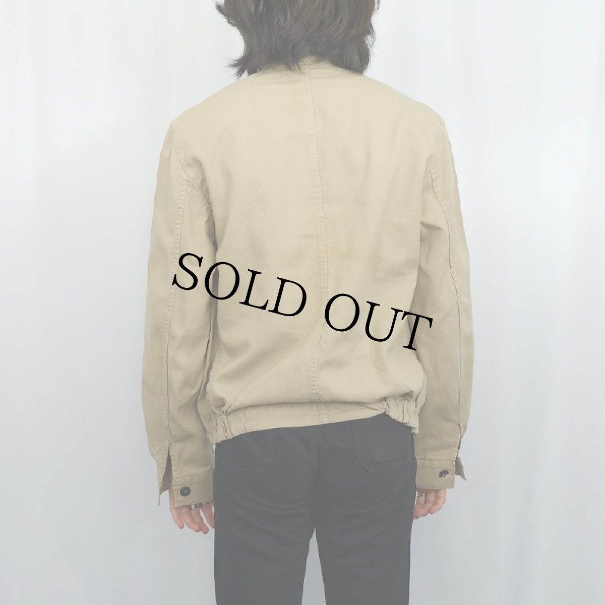 画像3: UNKNOWN コットンワークシャツジャケット SIZE48 (3)
