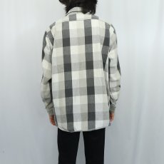 画像3: 80's OSHKOSH B'GOSH ブロックチェック柄 ヘビーネルシャツ (3)