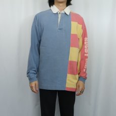 画像2: 90's GAP "RUGBY SPORT DEPT." 切り替えデザイン コットンラガーシャツ L (2)