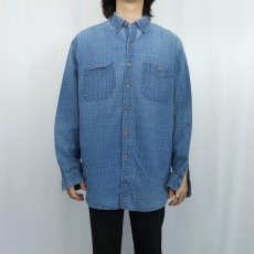 画像2: 90's THE TERRITORY AHEAD コットンボタンダウンシャツ (2)