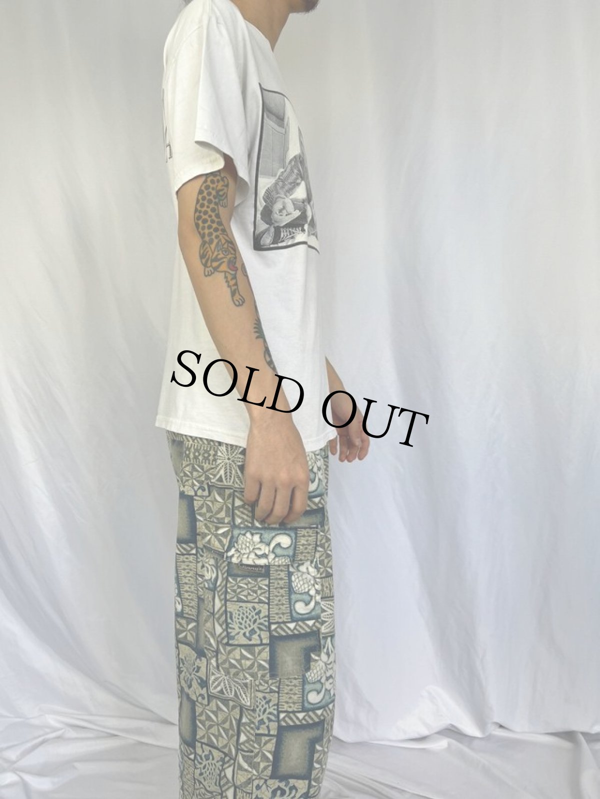 画像3: NIRVANA ロックバンド フォトプリントTシャツ M (3)