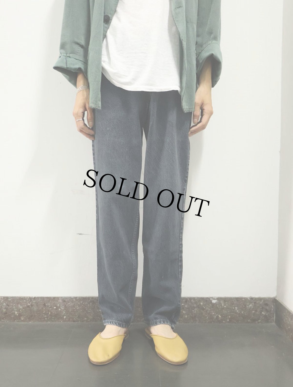 画像2: 90's Levi's SILVERTAB USA製 "LOOSE" ブラックデニムパンツ W31 (2)