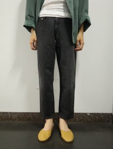 画像2: 90's Levi's SILVERTAB USA製 "BAGGY" ブラックデニムパンツ STUDENT W25 (2)