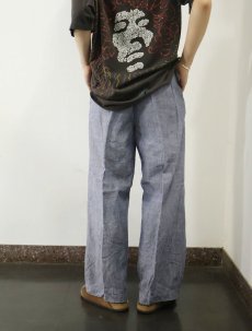 画像3: 50〜60's FRENCH MILITARY リネンセーラーパンツ "ワンウォッシュ" DEADSTOCK 【W33 L28】 (3)
